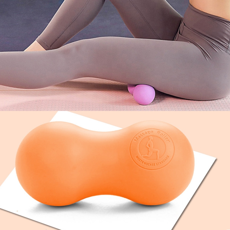 3D Vibrating Yoga Ball Muscle Relaxation Massage Fitness Ball Rechargeable  Handheld Silicone Massage Ball(Black)