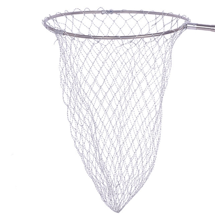 Foldable Stainless Steel Dip Net Head Fishing Net, Specification: Solid  45cm Big Mesh
