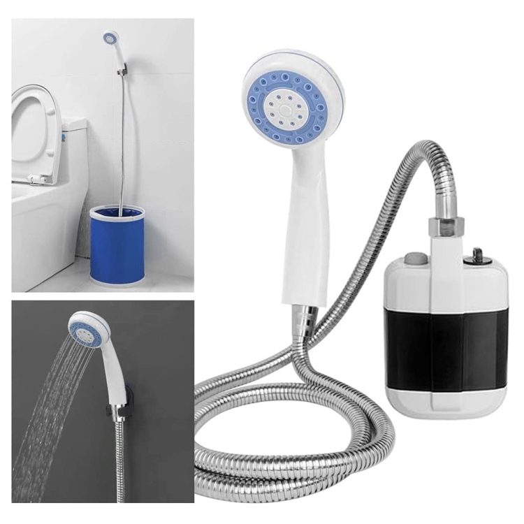 KE-801 Elektrische Outdoor-Dusche Camping wiederaufladbarer tragbarer  Duschkopf