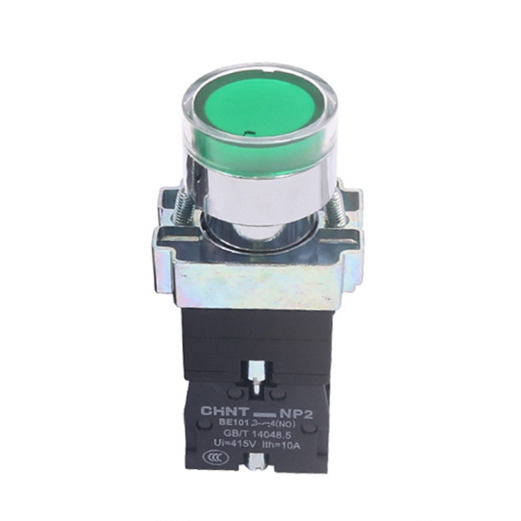 Interruptores pulsadores CHINT NP2-BW3365/24V 1 NO+1 NC con luz LED ...