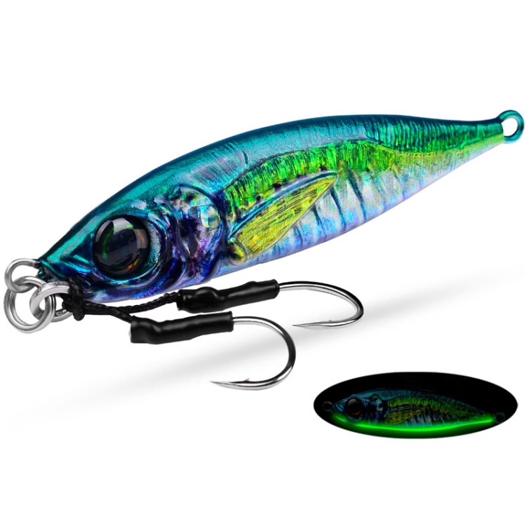 PROBEROS LF137 3D Spray Painted Bionic Lure Warp Bass Leader Fish Long Casting Freshwater Sea Luminous Fishing Bait, Size: 28g(Color A) PROBEROS LF137 3D Spray Painted Bionic Lure Warp Bass Leader Fish Long Casting Freshwater Sea Luminous Fishing Bait, Size: 28g(Color A)
