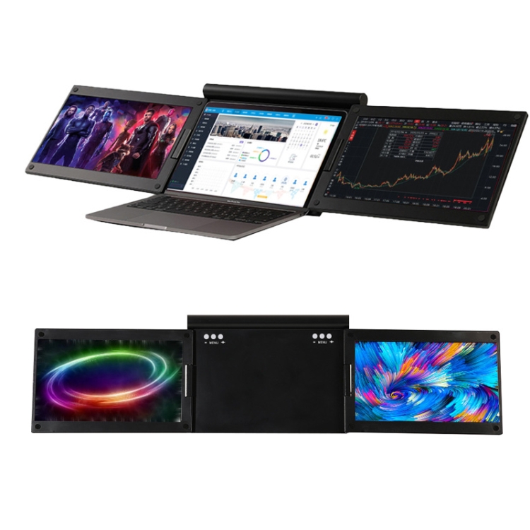 Tbd Window 13.3 Inch FHD Triple Monitor IPS Dual Screens For Laptop USB-C / Type-C ...