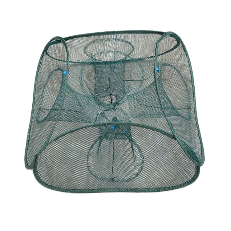 4 Holes Automatic Foldable Fishing Net Nylon Shrimp Crab Minnow Trap Fish Cast Net Fishing Tackle 4 Holes Automatic Foldable Fishing Net Nylon Shrimp Crab Minnow Trap Fish Cast Net Fishing Tackle