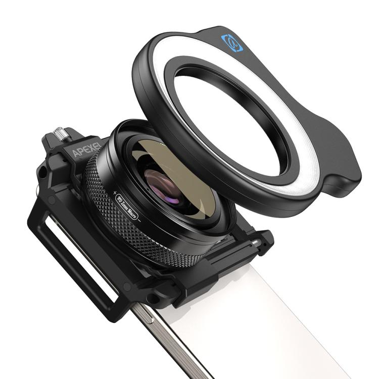 APEXEL 10-20X Zoom Macro Lens HD Micro Phone Camera Lenses Support