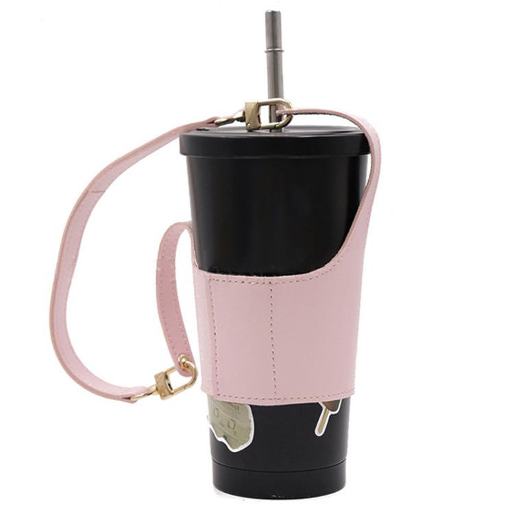 For 300/500/750ml Adjustable Portable Coffee Cup Cover Red Travel Accessory