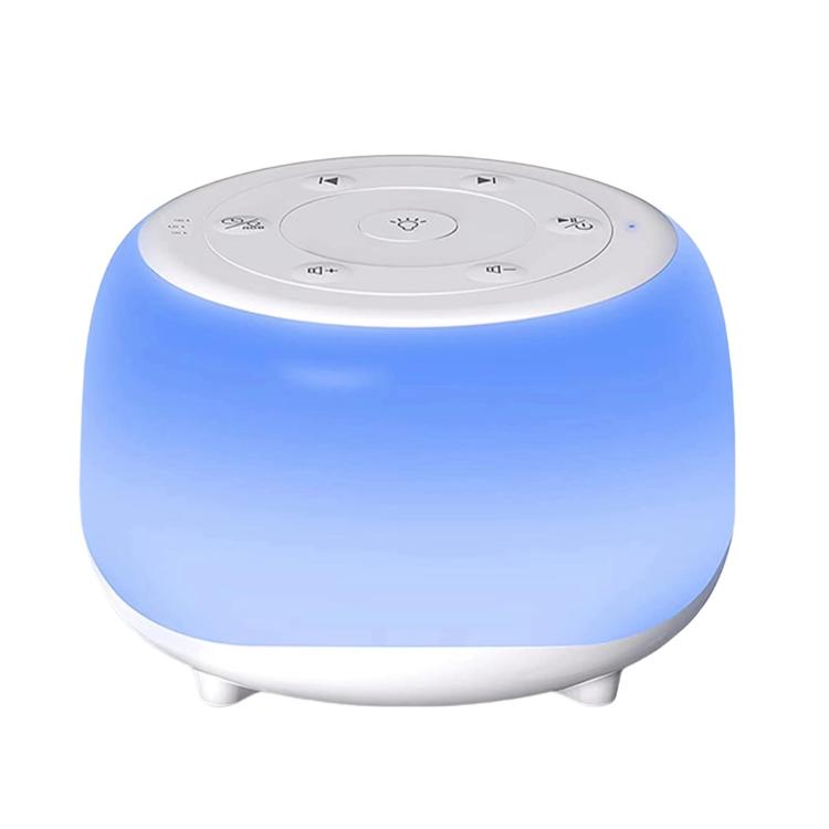 Portable White Noise Sleep Instrument Sleep Aiding Night Light Music Player White