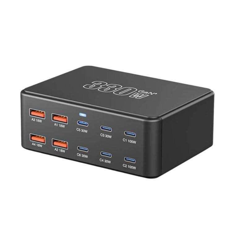 330W GaN Super Fast Charging Multi-Port Charger(EU Plug)