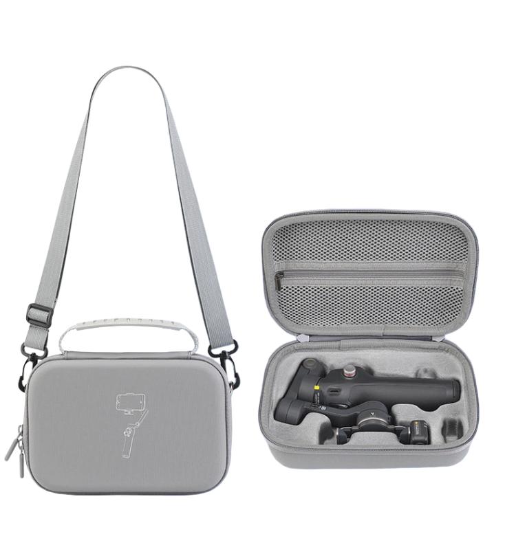 Carrying Case For DJI Osmo Mobile 8/7/7P Gimbal Stabilizer Portable Shoulder Bag Crossbody Handbag(Gray)