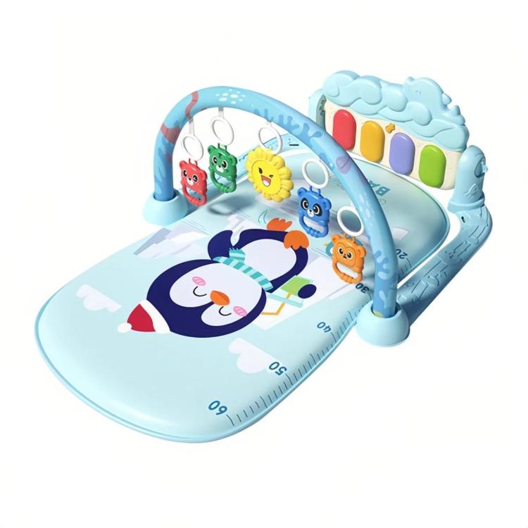 Toddler Toy Foot Piano Musical Gym Crawling Mat(Dolphin Pedal Surface Penguin)