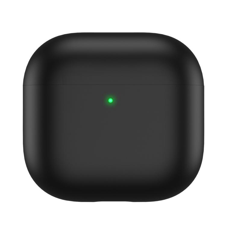 For AirPods 4 AhaStyle WG172 Shockproof Dustproof Silicone Earphone Case(Black)