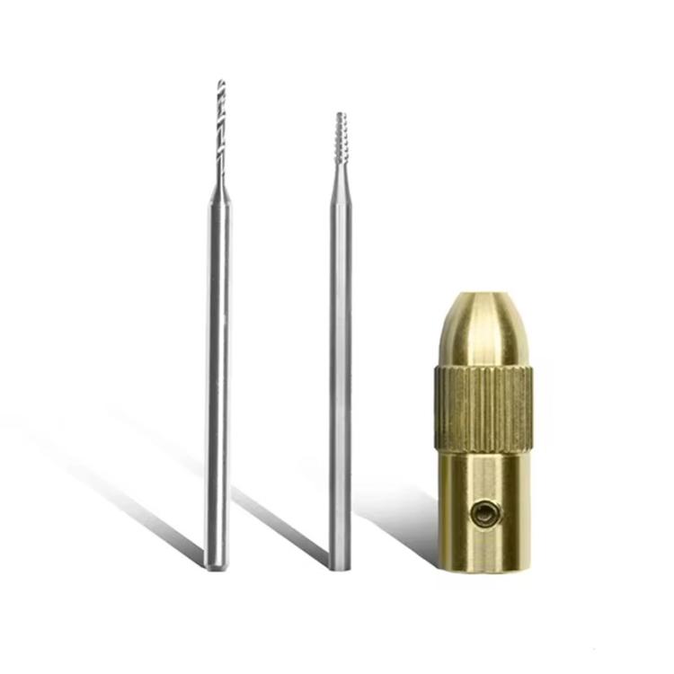 2UUL 3-Piece Set Stripped Screw Extractor Carbide Micro Drill Bits Set