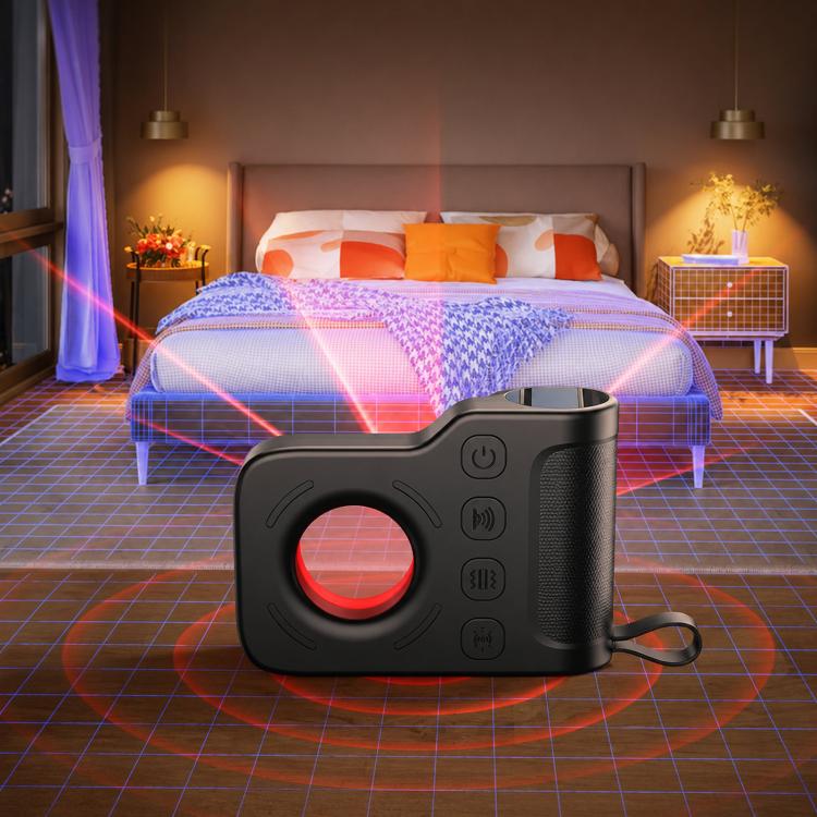 TC906 Anti-Spy Camera Detector Infrared UV Signal Hotel Privacy Finder(Black)