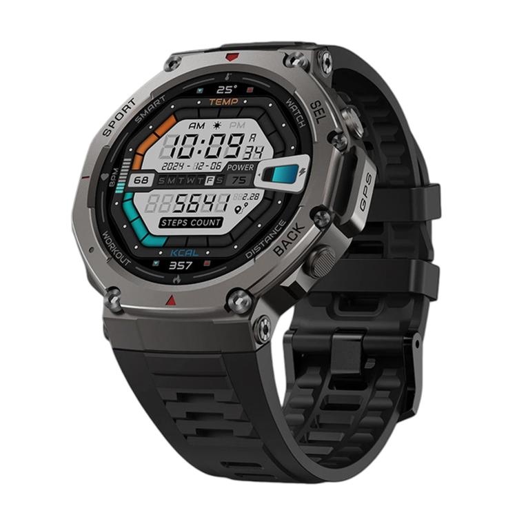DM58 1.43 Inch AMOLED Screen GPS Smart Watch 5ATM Waterproof Sports Watch(Black)