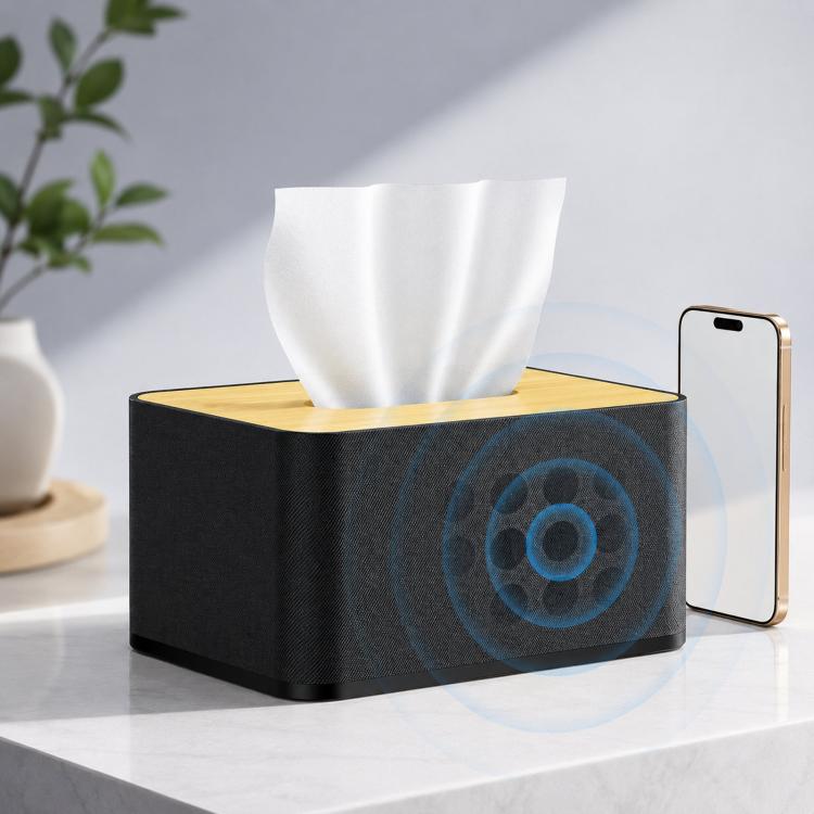 BS-99Pro 56 Sine Wave Covert Tissue Box Audio Protection Device, 360 Degrees Ultrasonic Voice Recorder Blocker, US Plug