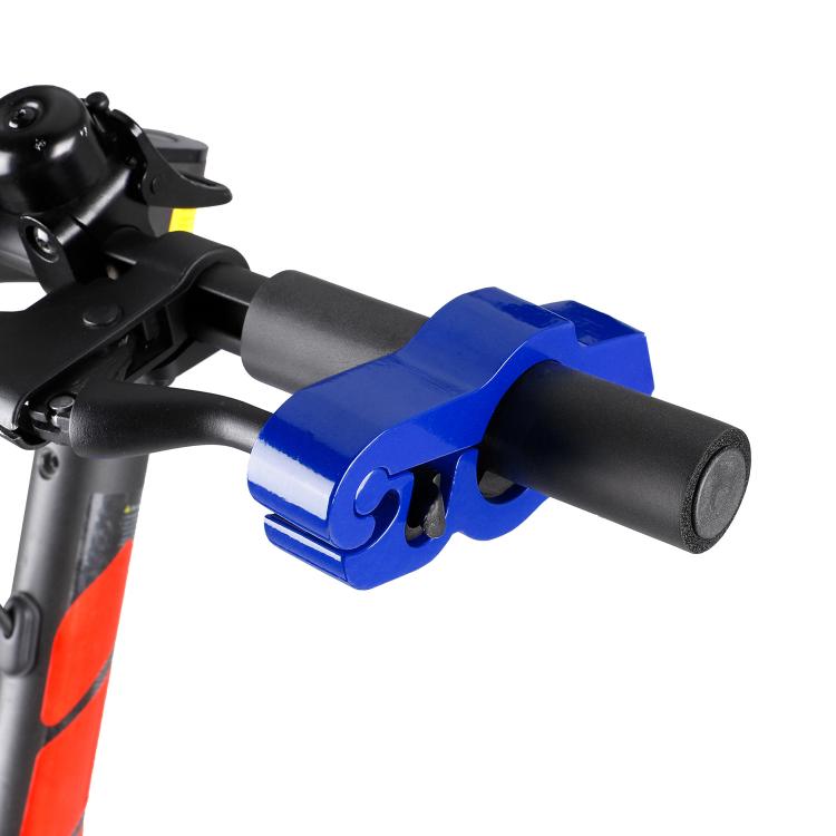 CNC Aluminum Handlebar Grip Lock Universal Anti-Theft Brake Lever Lock for Electric Scooters, Motorcycles(Blue)