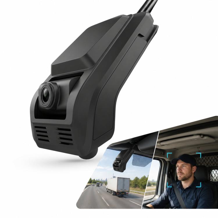 AI Dual Dash Cam Front 1080P Rear 720P With ADAS & DMS Driver Fatigue Warning Standard Local Recording Model