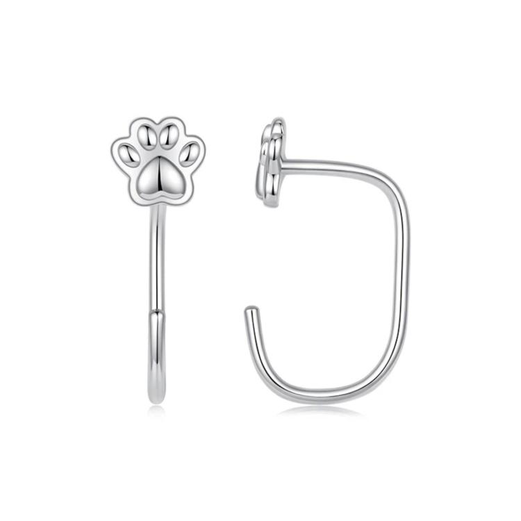 Minimalist Copper-Plated White Gold Stud Earrings(YIE345)