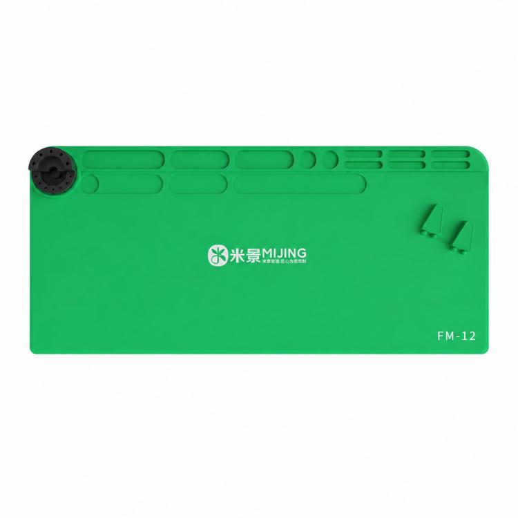 MIJING Heat Resistant Silicone Soldering Mat Anti-Static Electronics Repair Work Pad, Spec: 79x30cm Green