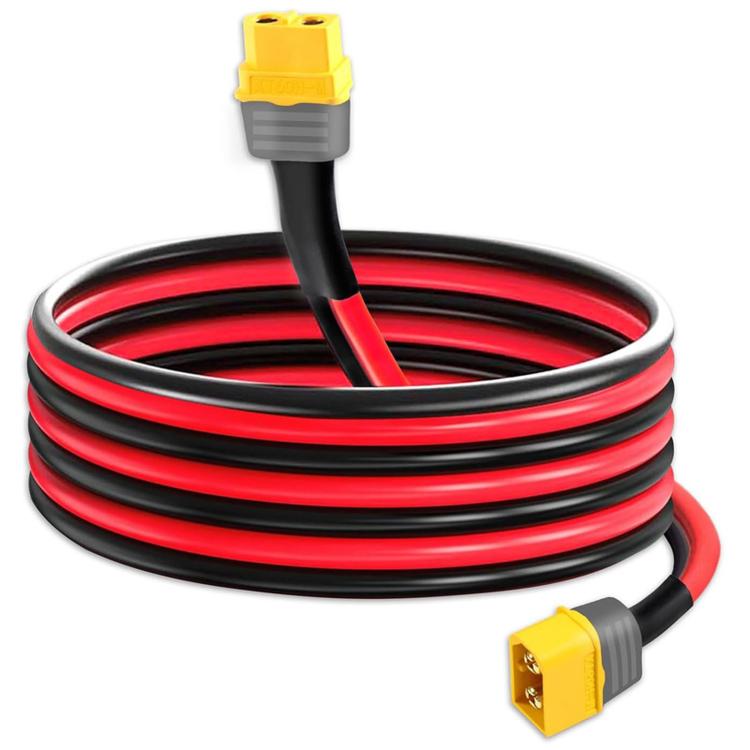 XT60 Male/Female Extension Cable 30A Mobile Energy Storage Pure Copper Connector, Length: 0.61m