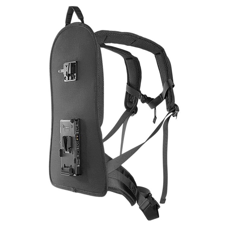 FOMITO Live Streaming V-Mount Battery Backpack Hanging Plate Mobile Wireless Video & Cloud Switcher Back Frame(Black)