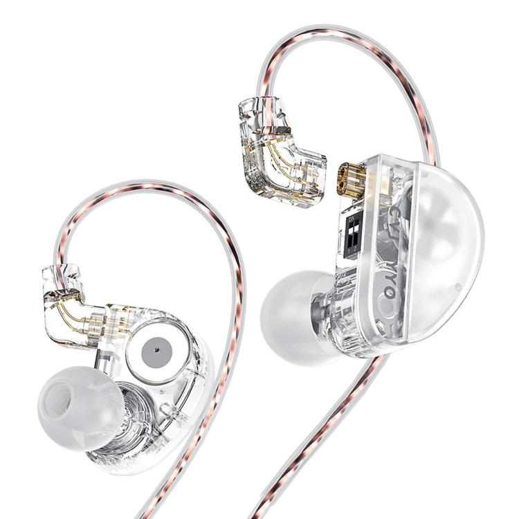 CVJ Konoka 3D Vibration Gaming IEM 1DD+1BA+1Vibration Driver 1.25m Wired Earphone, Color: White Standard