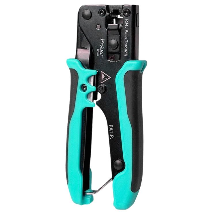 ProsKit CP-342 Pass Through Crystal Head Ethernet Cable Cutter Multi-Function Network Crimping Tool
