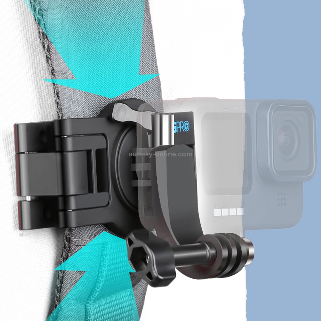 RUIGPRO 360度回転クイックリリースストラップマウントショルダーバックパックマウントGoPro Insta360 DJI その他