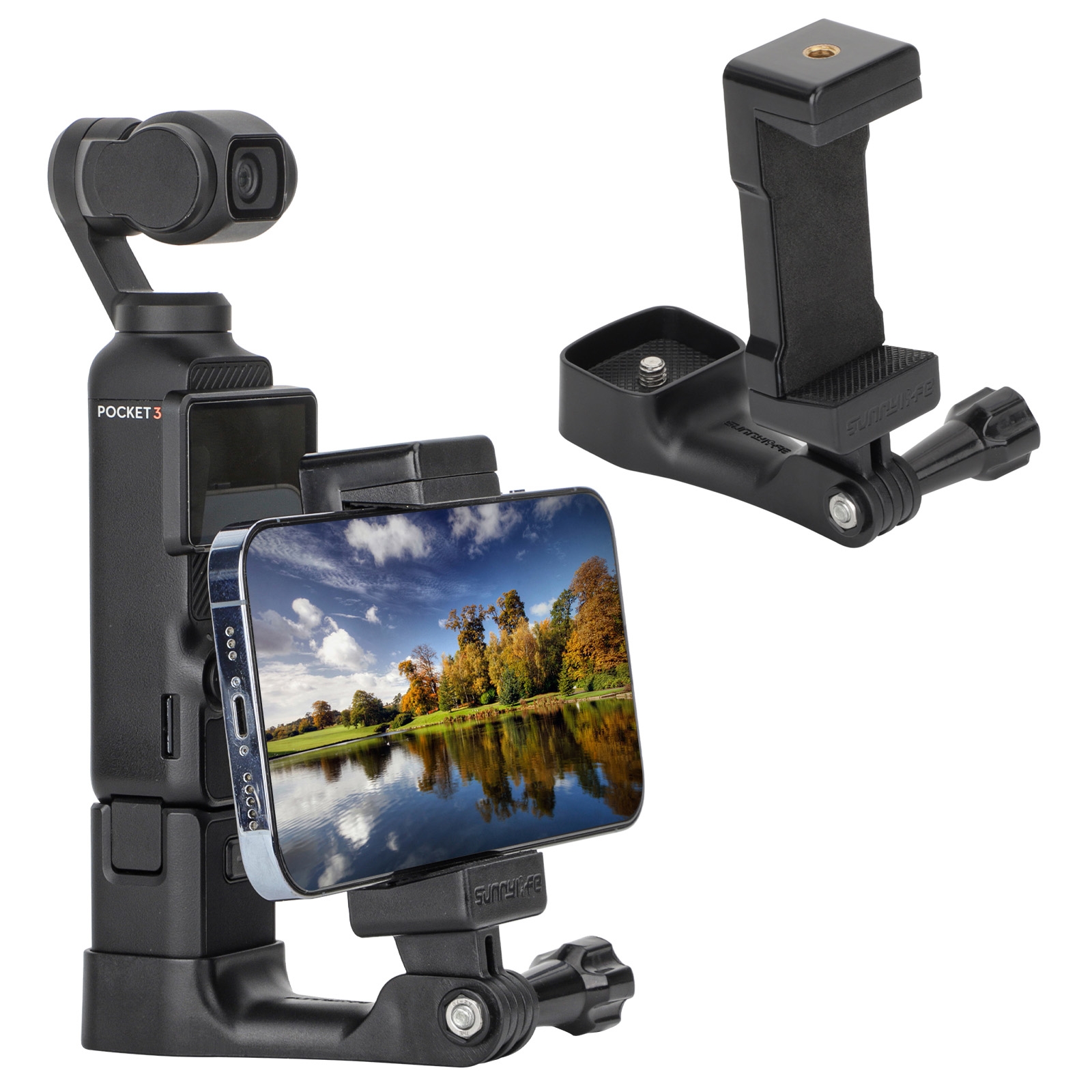 适用于DJI大疆Osmo Pocket 4 / 3 Sunnylife OP3-ZJ747前置手机支架