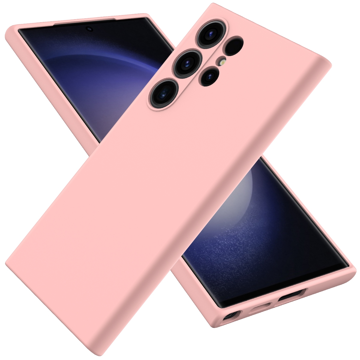 Samsung Galaxy S24 Ultra 5G用 ソリッドカラー リキッドシリコン 耐 