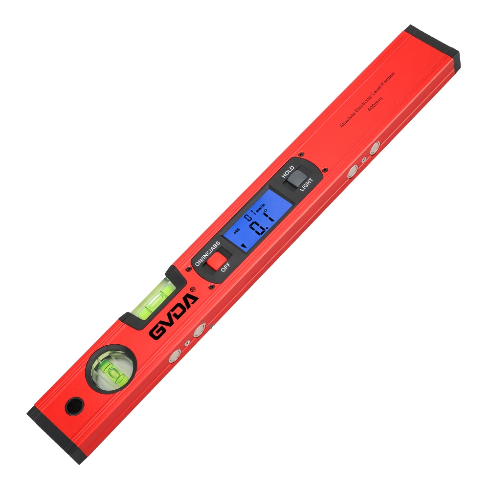 Digital Level Rad360 GVDA GD-H400M Digital Level 360 Measure Protractor Level Ruler(Red)