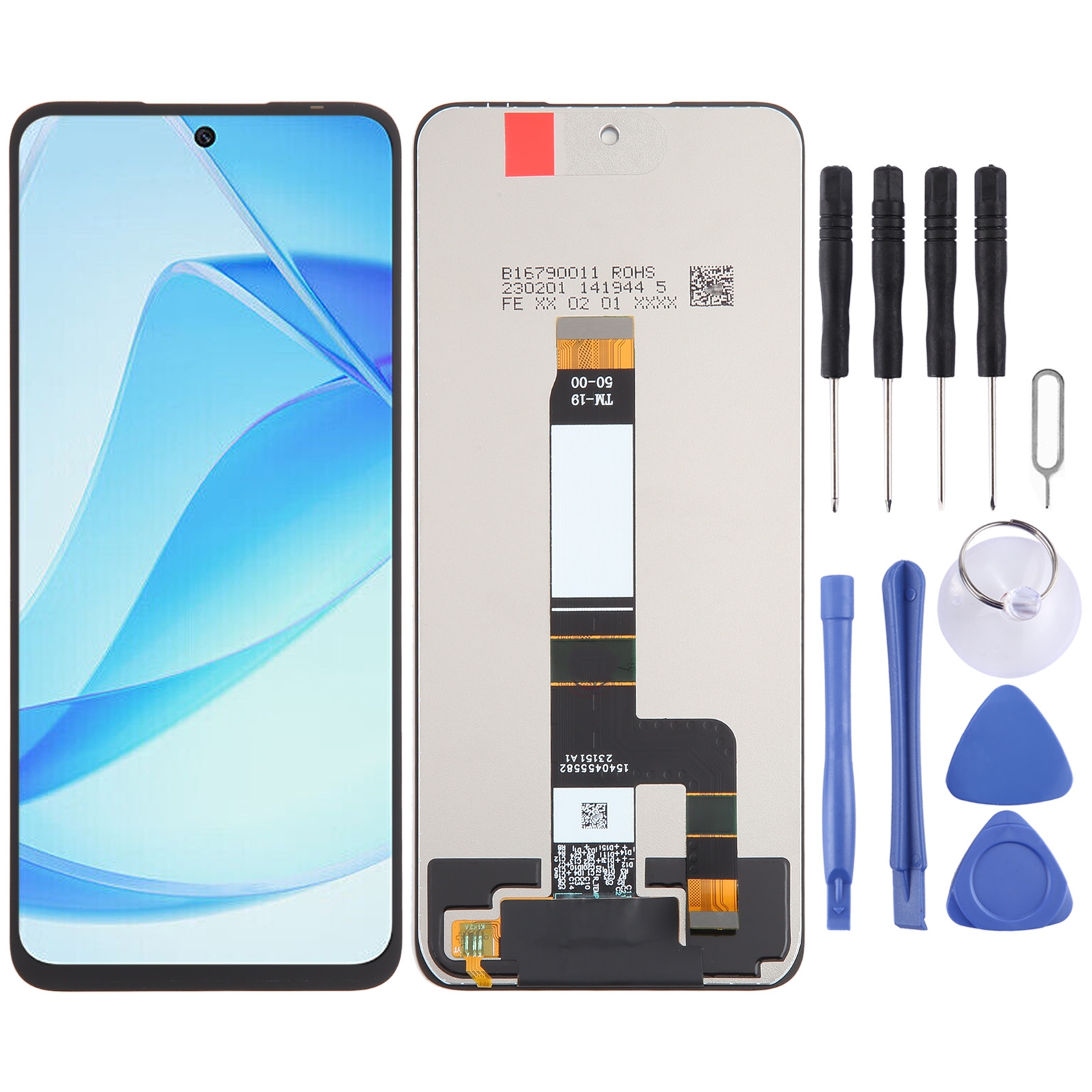 Xiaomi Redmi 12 5G オリジナル LCD スクリーンデジタイザー完全アセンブリ