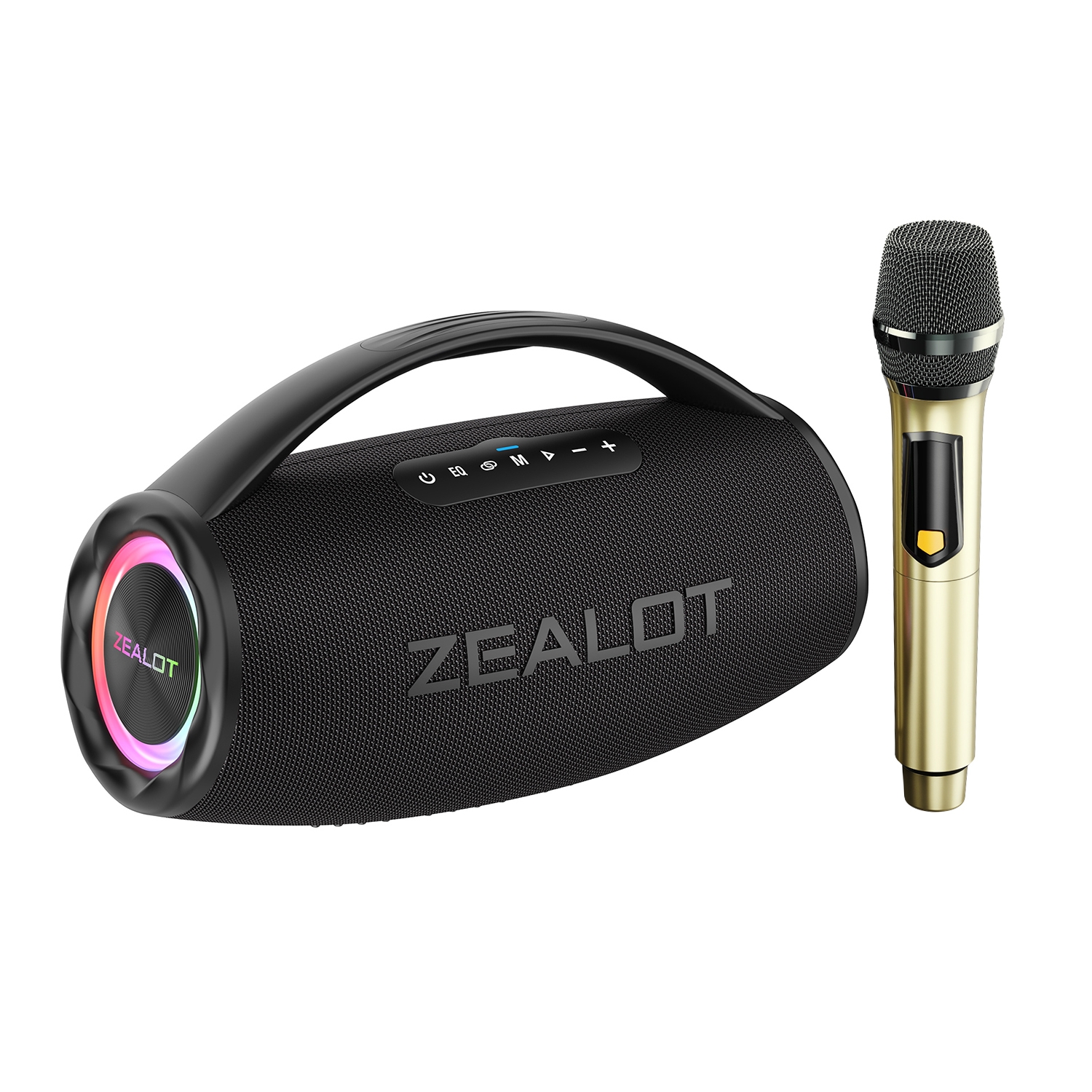 ZEALOT-S97M ワイヤレススピーカー 1 マイク付き Zealot S97M 80W Outdoor Portable RGB Bluetooth Speaker