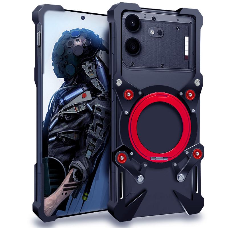 For Nothing Phone 4b Rotating Bracket Hollow Metal Phone