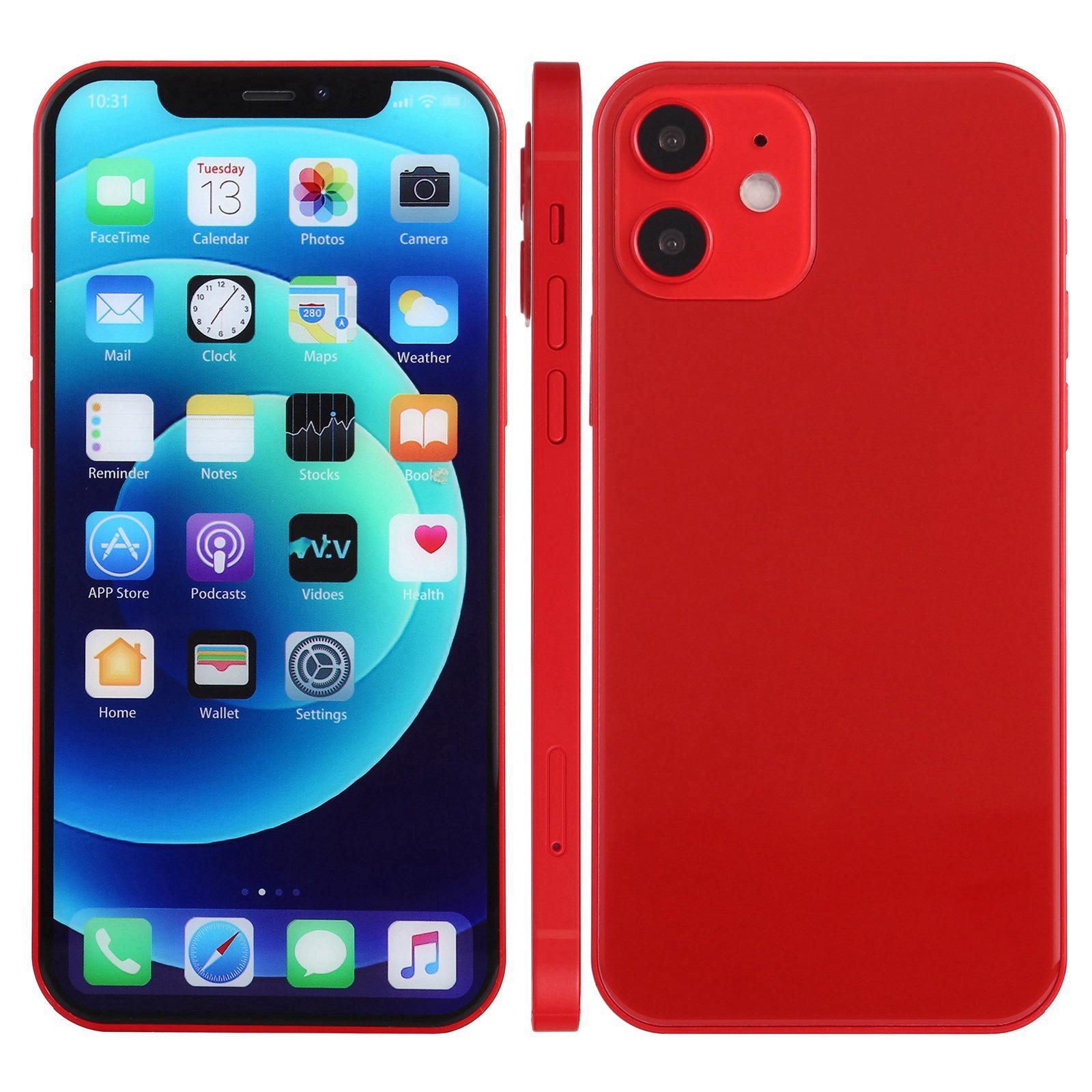iPhone 12用カラースクリーン非稼働偽ダミーディスプレイモデル（レッド）