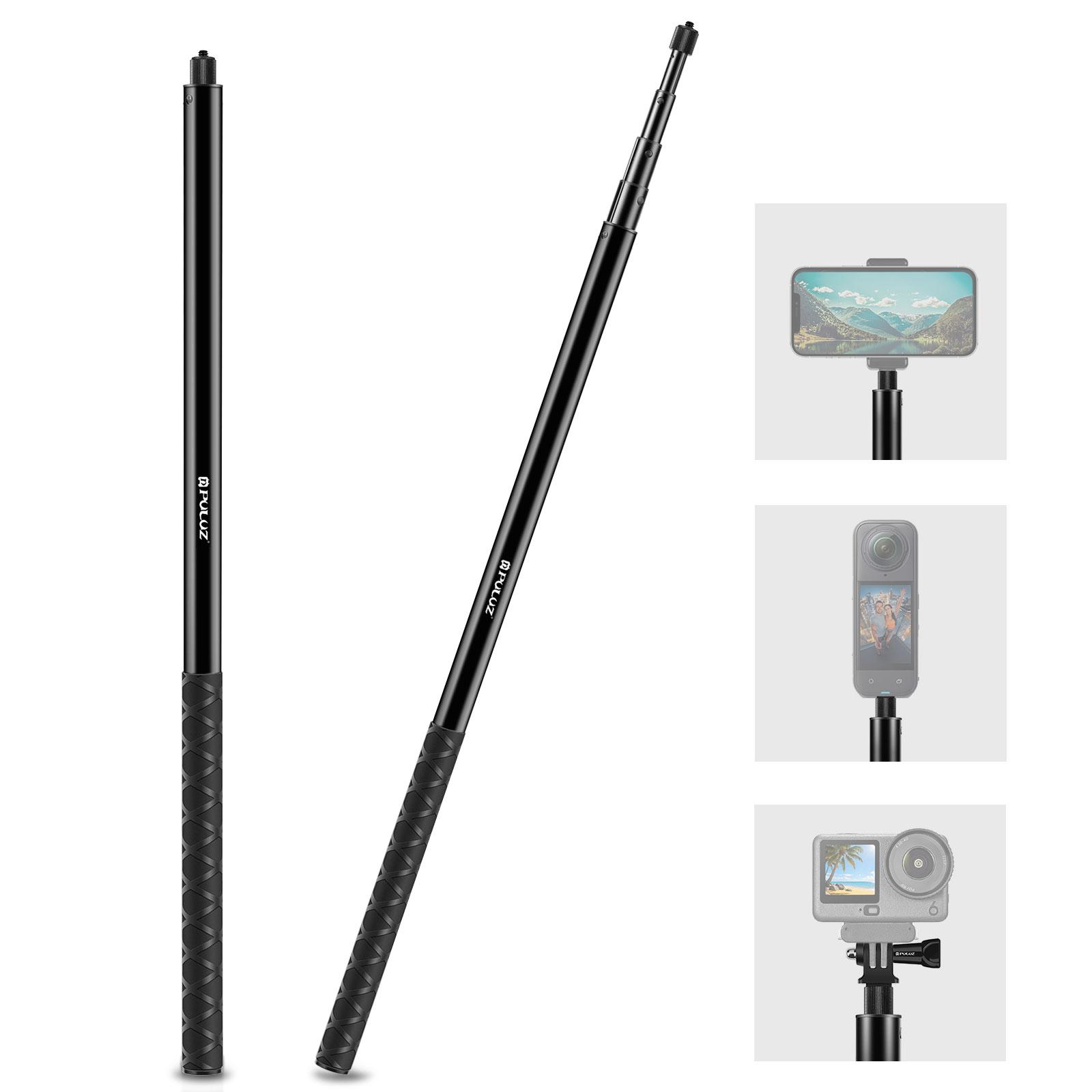 PULUZ 3m 金属製自撮り棒一脚 Insta360 One RS / X2 / X3 / X4 用 (