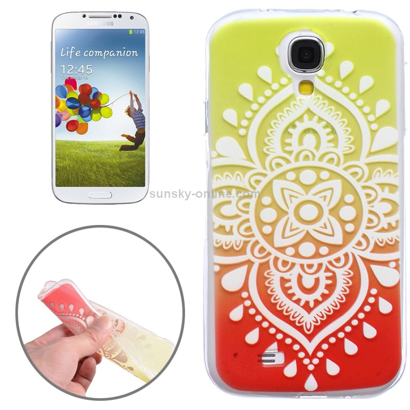 Ultra-Thin Carved Flower Pattern Transparent Frame TPU Protective Case ...