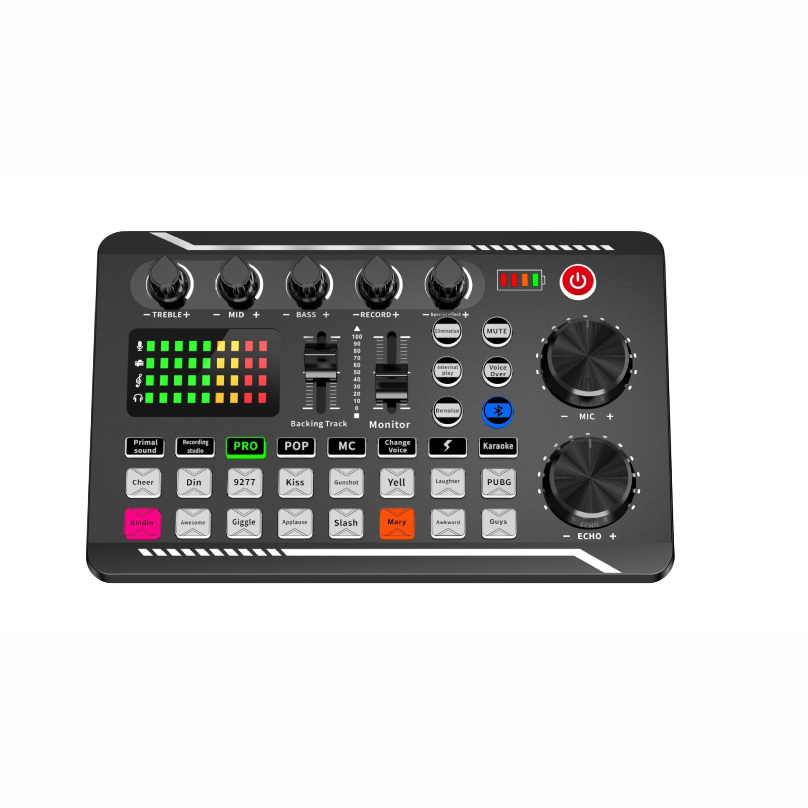 F998ライブサウンドカード16効果音ノイズ低減ミキサー