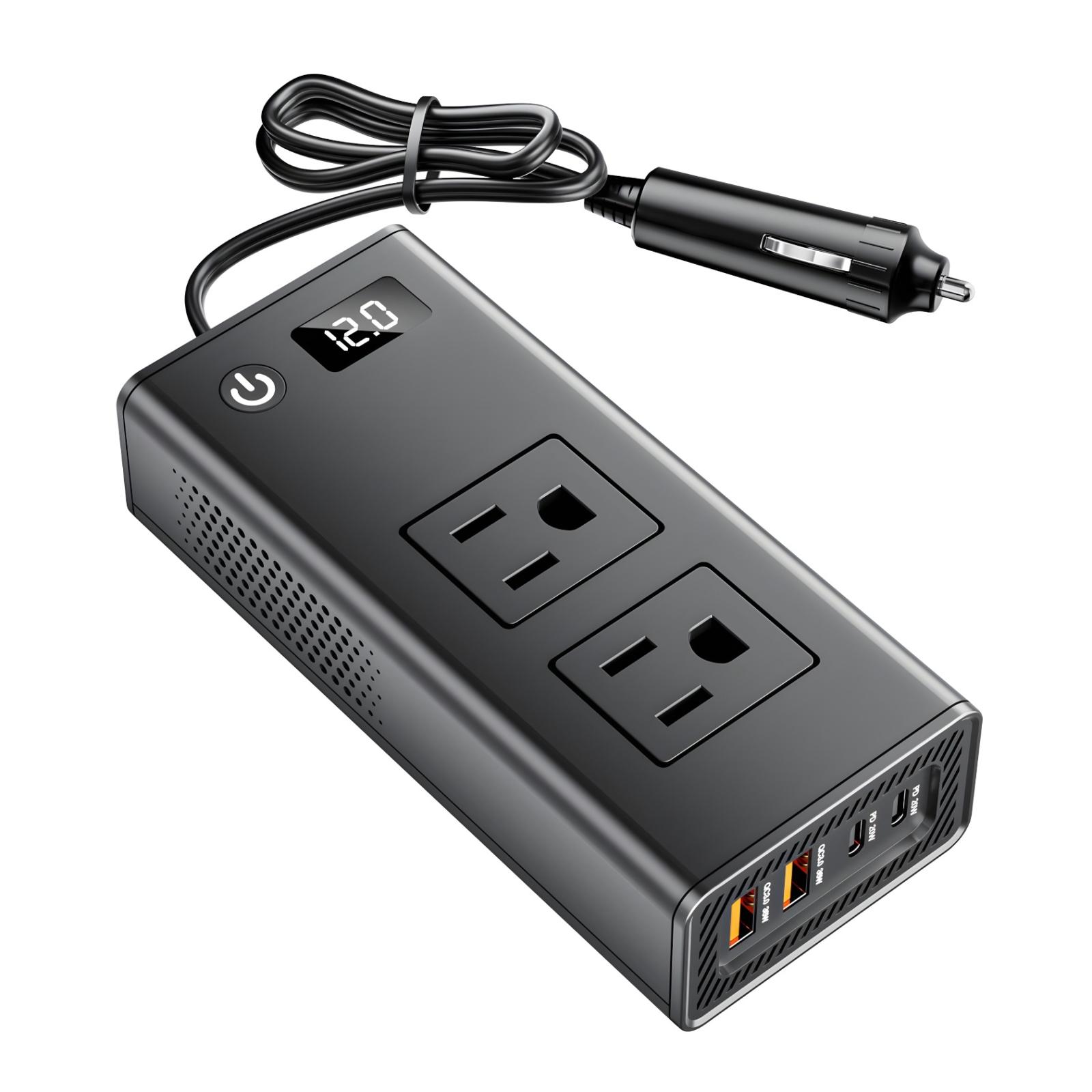 cigarette lighter surge protector Herfair Car Splitter,2-Socket Cigarette Lighter Adapter Extension Plug Cord Power Charger Port for DC 12V 24V Vehicle 2-Way Splitter on/Off Switch (1 to 2 Car Cigarette Lighter) : Automotive tablets and mobile phones DC12V 200W Fast Charging QC3.0