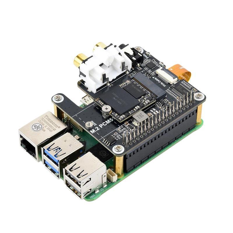Waveshare 34170 For Raspberry Pi 5 PCIe To M.2 HAT With I2S Audio ...